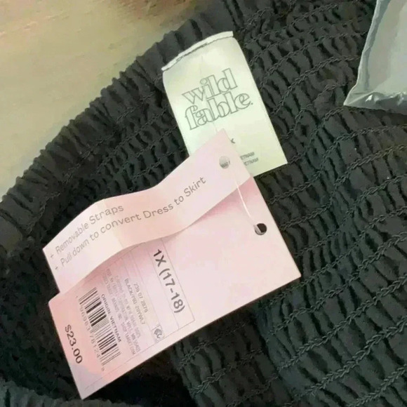 Wild Fable Women's Smocked High Slit Convertible Cover Up Dress 1X - Picture 11 of 12